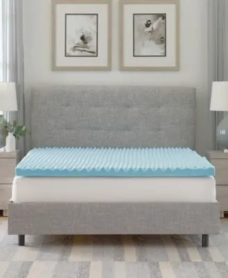 Prosleep 2.5 Gel Infused Convoluted Memory Foam Mattress Toppers