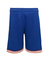 Big Boys Mitchell & Ness Royal New York Knicks Hardwood Classics Swingman Shorts