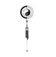 33" Long Ying Yang Oriental Wind Chime