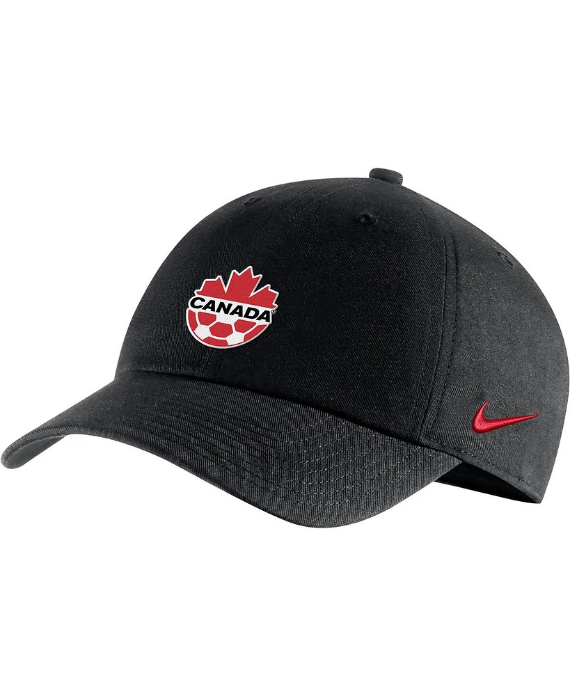 Men's Nike Black Canada Soccer Campus Adjustable Hat