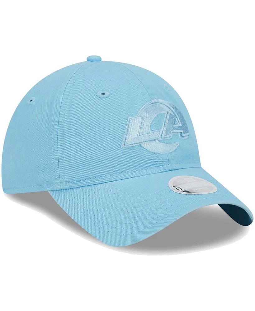 Women's New Era Light Blue Los Angeles Rams Color Pack Brights 9TWENTY Adjustable Hat