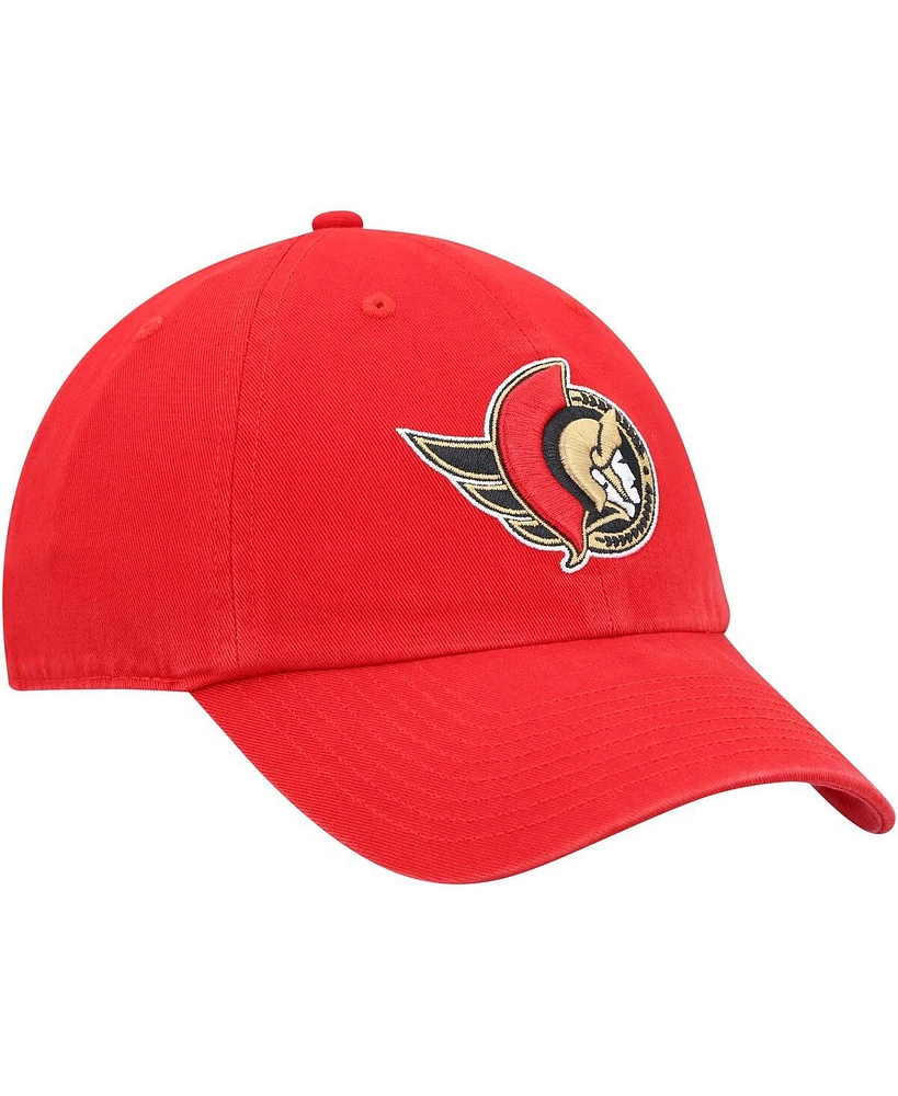 Men's '47 Brand Red Ottawa Senators Team Clean Up Adjustable Hat