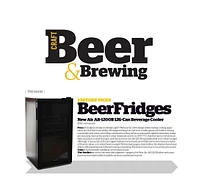 Newair 126 Can Freestanding Beverage Fridge in Onyx Black with Adjustable Shelves