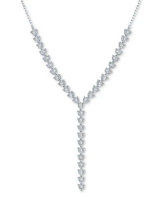 Diamond Adjustable 18" Lariat Necklace (1/4 ct. t.w.) in Sterling Silver