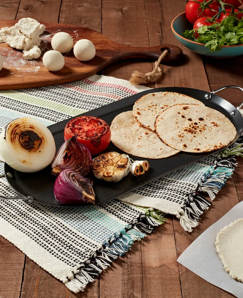 Infuse Latin Aluminum 15.75" x 7.75" Oval Comal