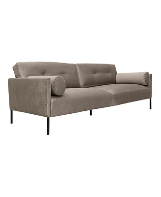 Armen Living Michalina 84" Velvet with Metal Legs Sofa