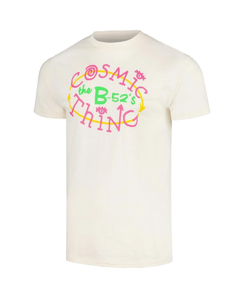 Men's Manhead Merch Cream The B-52's Cosmic Thing Graphic T-shirt