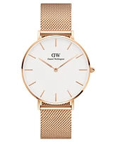 Daniel Wellington Women's Petite Melrose Rose Gold-Tone Stainless Steel Watch 36mm