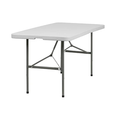 Emma+Oliver -Foot Bi-Fold Plastic Folding Table