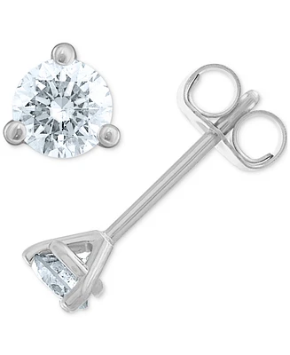 Certified Near Colorless Diamond Stud Earrings (1/3 ct. t.w.) 18k White or Yellow Gold