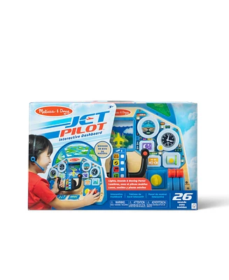 Melissa and Doug Jet Pilot Interactive Dashboard Wooden Toy for Boys and Girls