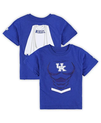 Toddler Boys and Girls Champion Royal Kentucky Wildcats Super Hero T-shirt