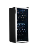 Newair Freestanding 98 Bottle Dual Zone Compressor Wine Fridge with Low-Vibration Ultra-Quiet Inverter Compressor, Adjustable Racks and Exterior Digit