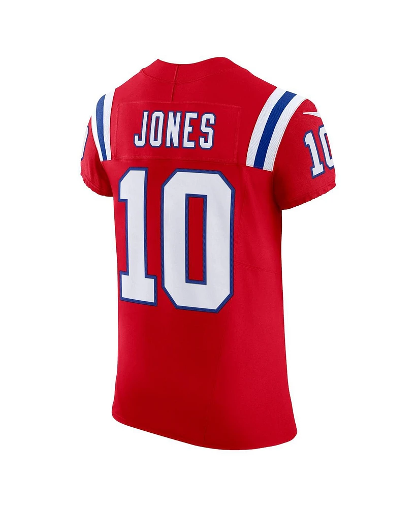 Men's Nike Mac Jones Red New England Patriots Alternate Vapor F.u.s.e. Elite Jersey