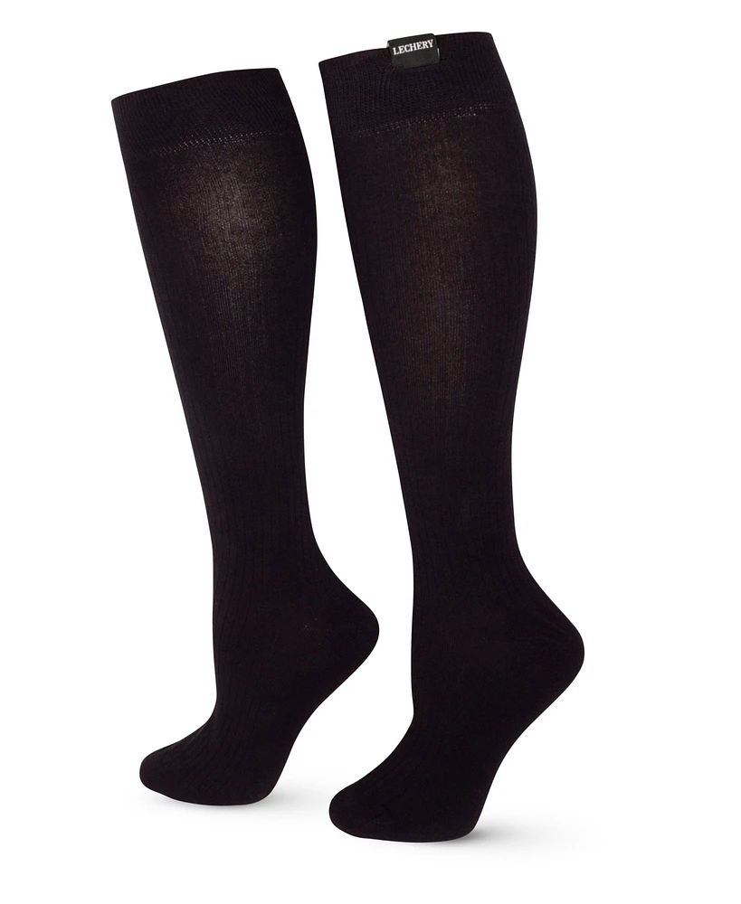 Lechery Women's Woven Tab Knee-high Socks
