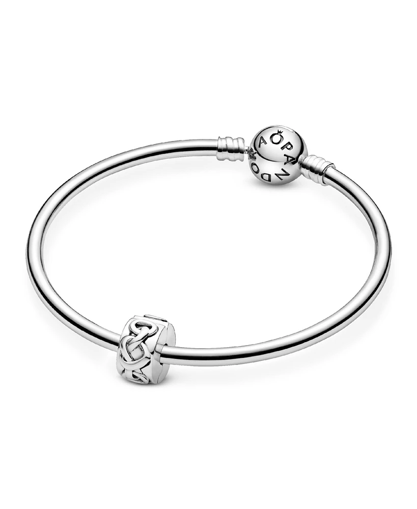 Pandora Sterling Silver Knotted Hearts Clip Charm