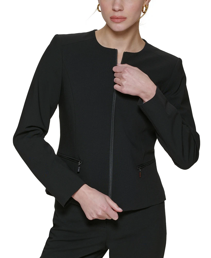 Calvin Klein Collarless Blazer