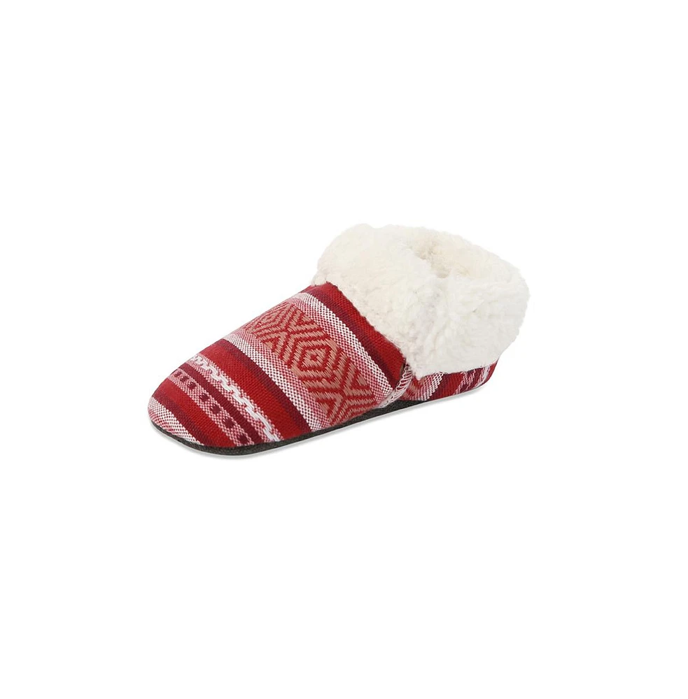 Feelgoodz Baby Artisan Woven Unisex Elastic Ankle Booties Sherpa Lined