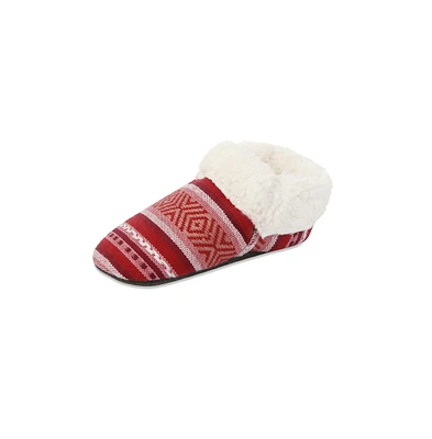 Feelgoodz Baby Artisan Woven Unisex Elastic Ankle Booties Sherpa Lined
