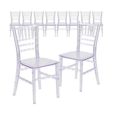 10 Pack Child S All Occasion Resin Chiavari Chair For Home Or Based Rental Business