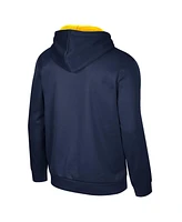 Men's Colosseum Navy Michigan Wolverines Reese Pullover Hoodie