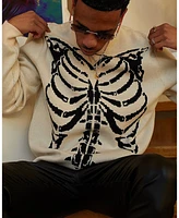 Xxiii Mens Isaac Knit Skeleton Sweater