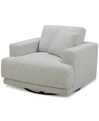 Closeout! Vasher 42" Fabric Swivel Chair, Created for Macy's