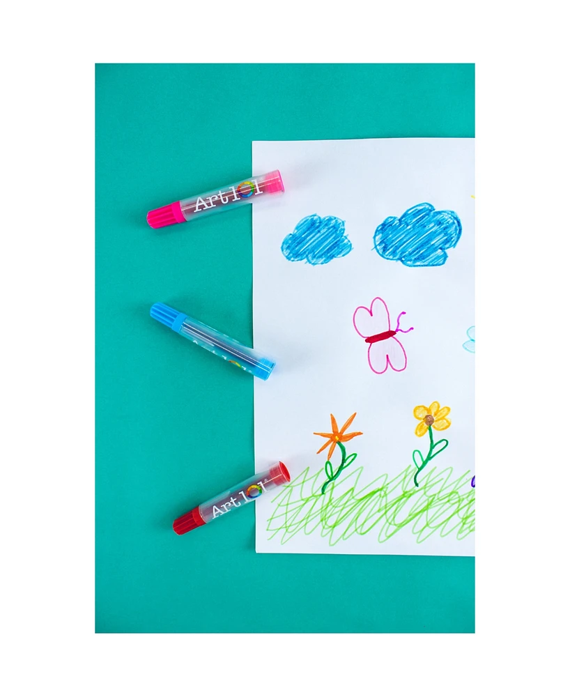Art 101 Budding Artist Pop-up Easel Doodle Color Art Set, 150 Pieces