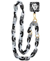 Anne Klein Women's Black and Gray Acetate Crossbody iPhone Chain