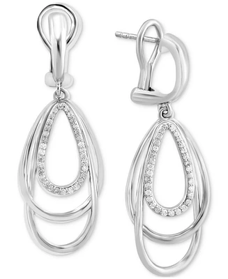 Effy Diamond Orbital Multiple Ring Drop Earrings (3/8 ct. t.w.) in Sterling Silver