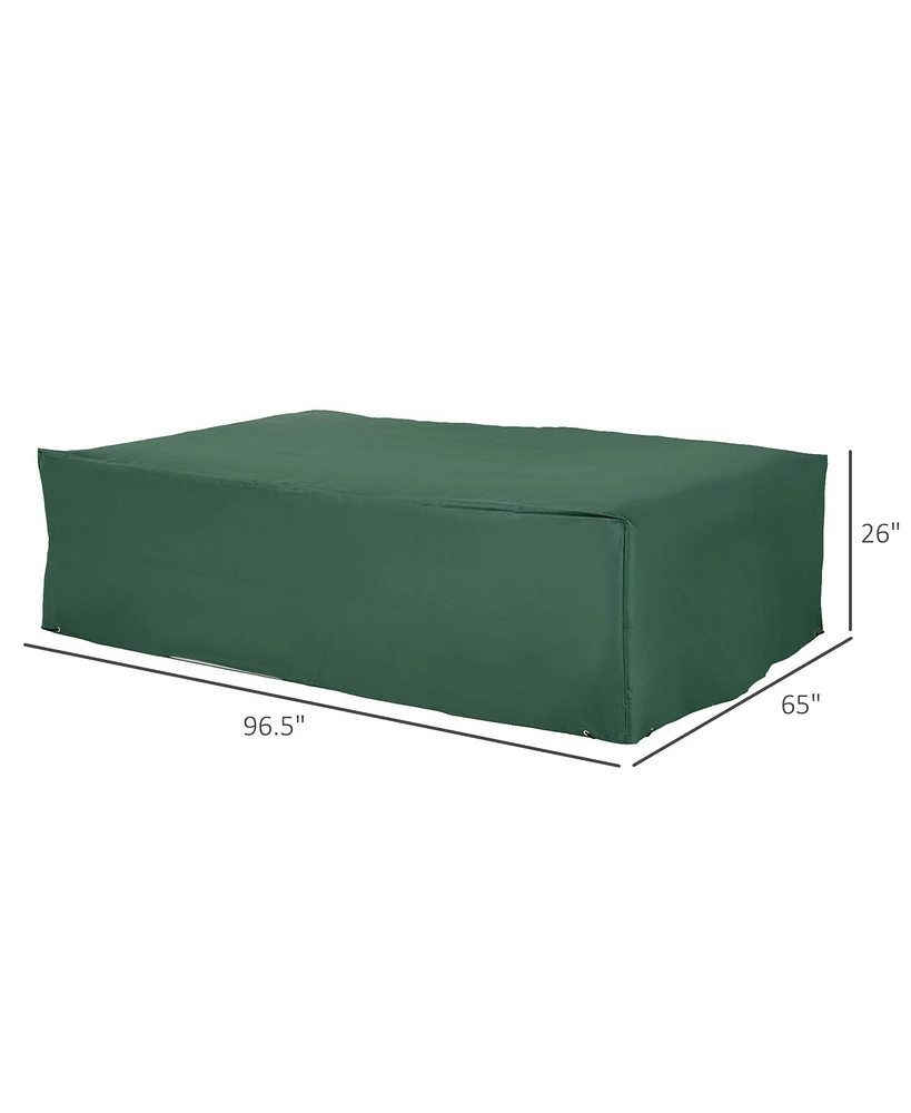 Outsunny 97" x 65" x 26" Waterproof Patio Furniture Cover,