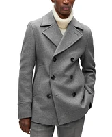 Boss by Hugo Boss Men's Double-Breasted Closure Slim-Fit Coat