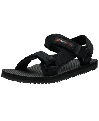Alpine Swiss Men's Reid Sport Sandals Athletic Open Toe Outdoor Walking Shoe Adjustable Strap Cushion Eva Footbed Durable Stylish Summer Comfort Sanda