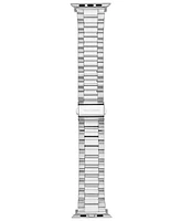 Vince Camuto Men's Silver-Tone Stainless Steel Link Band Compatible with 42mm, 44mm, 45mm, Ultra, Ultra2 Apple Watch