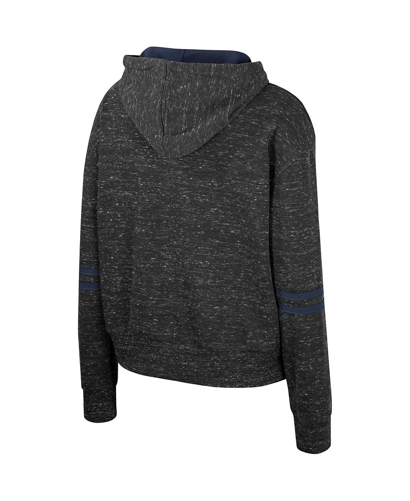 Women's Colosseum Charcoal Notre Dame Fighting Irish Catherine Speckle Pullover Hoodie