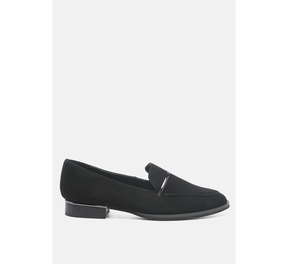Paulina Womens Suede Leather Loafers