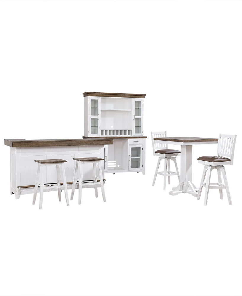 Closeout Peighton 3 Piece Pub Table Set (Table and 2 stools)