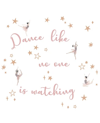 Lambs & Ivy Ballerina Baby Dance Like No One is Watching Wall Decals/Stickers