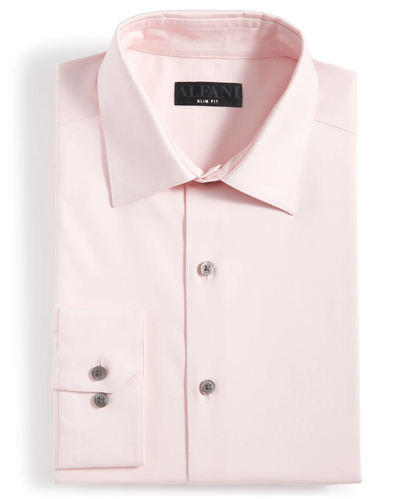 Alfani Men's Slim-Fit Temperature Regulating Dress Shirt, Created for Macy's