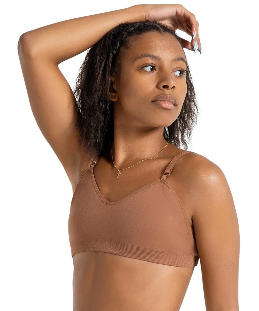 Capezio Women's Seamless Clear Back Bandeau Bra