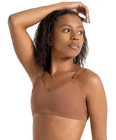 Capezio Women's Seamless Clear Back Bandeau Bra