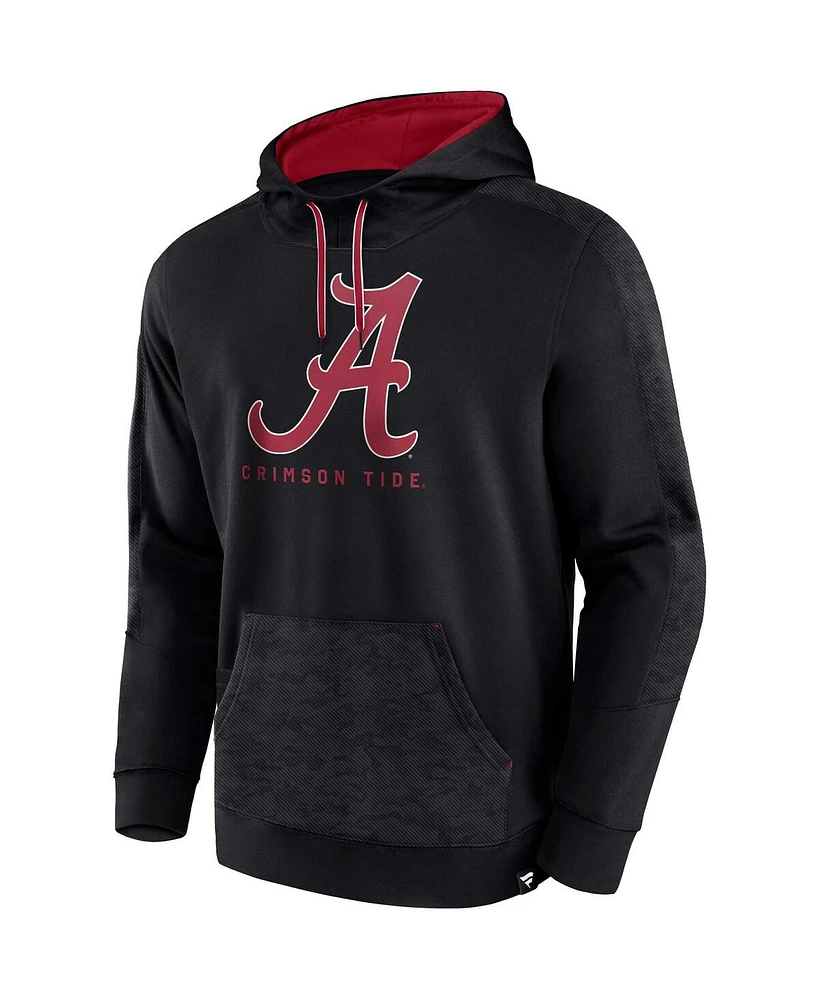 Men's Fanatics Black Alabama Crimson Tide Defender Pullover Hoodie