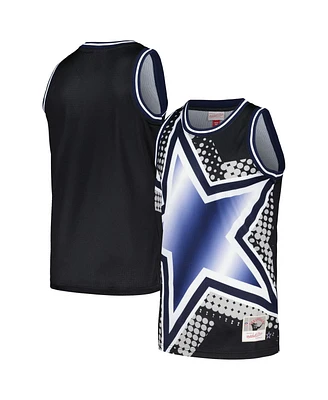 Men's Mitchell & Ness Black Dallas Cowboys Big Face 7.0 Fashion Tank Top