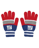 Women's Wear by Erin Andrews New York Giants Stripe Glove and Scarf Set