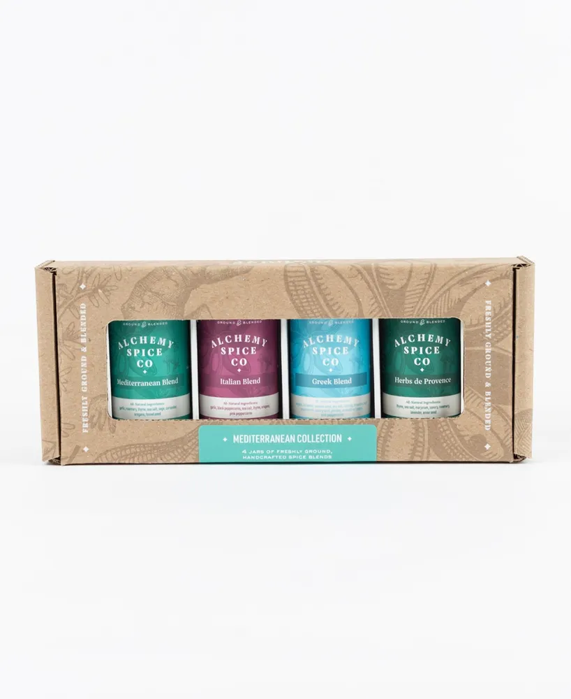 Alchemy Spice Mediterranean Spice Blend Collection Gift Set, 4 Piece