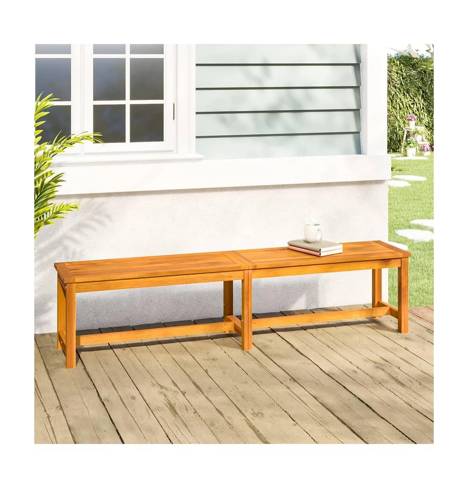 Patio Bench 70.9"x13.8"x17.7" Solid Wood Acacia