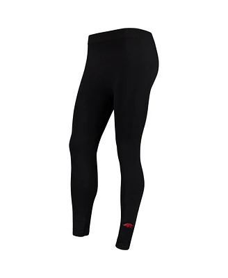 Women's ZooZatz Black Arkansas Razorbacks Fleece Leggings