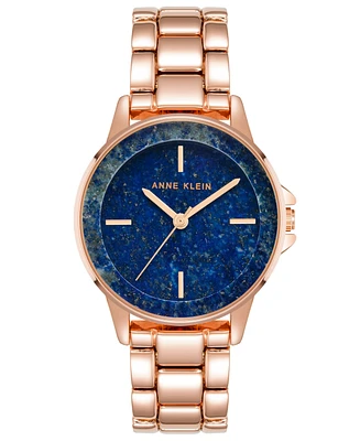 Anne Klein Women's Quartz Rose Gold-Tone Alloy Watch, 30mm