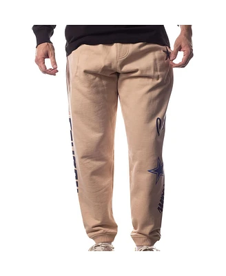 Men's and Women's The Wild Collective Cream Dallas Cowboys Heavy Block Graphic Jogger Pants