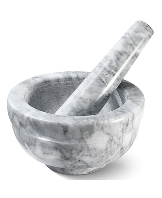 Homeitusa Mortar and Pestle Set - Small Grinding Bowl Container for Guacamole, Spices, Salsa, Pesto, Herbs